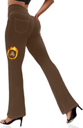 Bootcut Leggings for Women - High Waist Flare Pants with Pockets