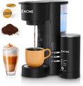 ZACME Single Serve Coffee Maker: Brews K Cups & Ground Coffee + Milk Frother!