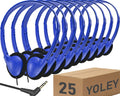 Classroom Headphones Bulk 25 Pack for School Students - Durable Wired
