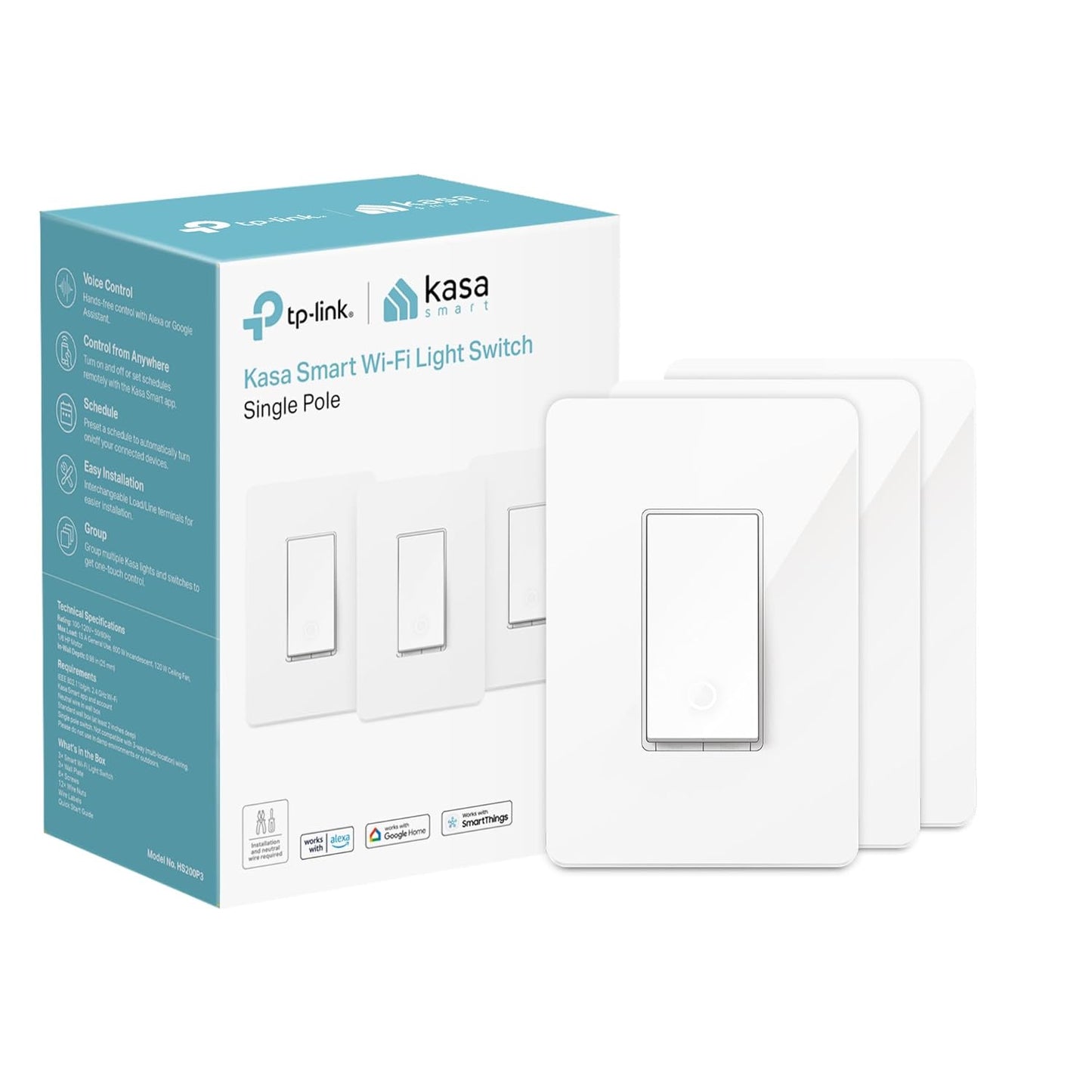 Kasa Smart Light Switch HS200P3: Control Your Lights Effortlessly