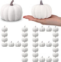 Fall Harvest 48 Pack 4in White Foam Pumpkins - Rustic Table Decor