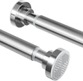 Shower Curtain Rod 26-76 in Telescoping Tension Rod - No Drill Fit