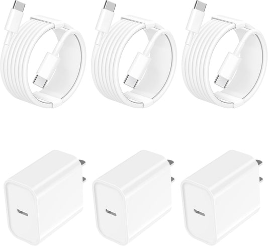 Fast Charge Linocell Trio for iPhone 16: 10FT Type-C Cable + 20W Wall Charger