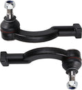 TRQ Front Outer Tie Rod Set Compatible with 2015-2019 Subaru Legacy