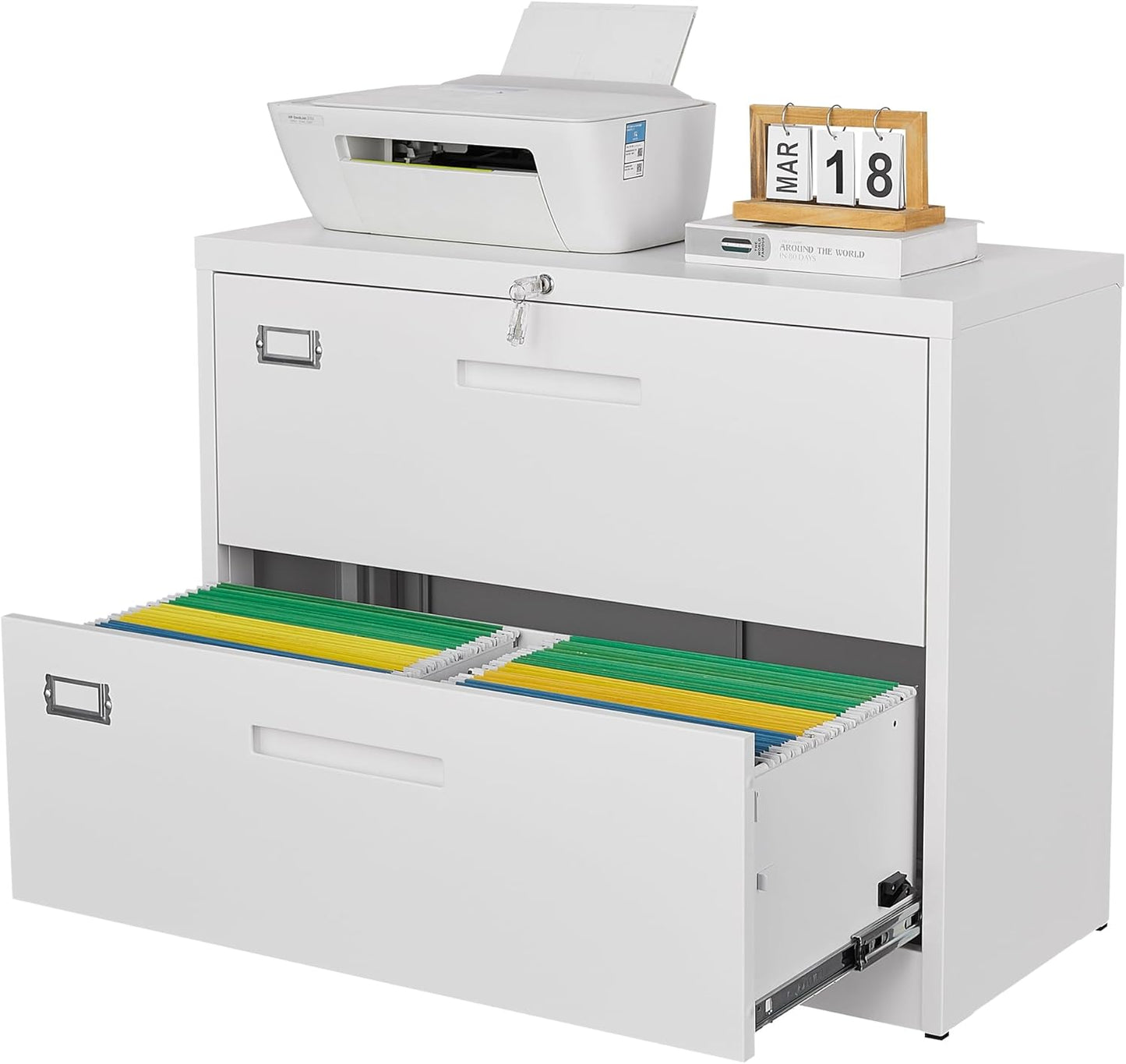 Secure Home Office Organization: Letaya 2-Drawer Filing Cabinet