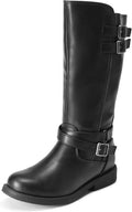 Girls Knee High Riding Boots with Faux Fur Lining - Warm & Stylish