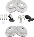 Front & Rear Ceramic Brake Pad and Rotor Kit for 2010-17 Equinox