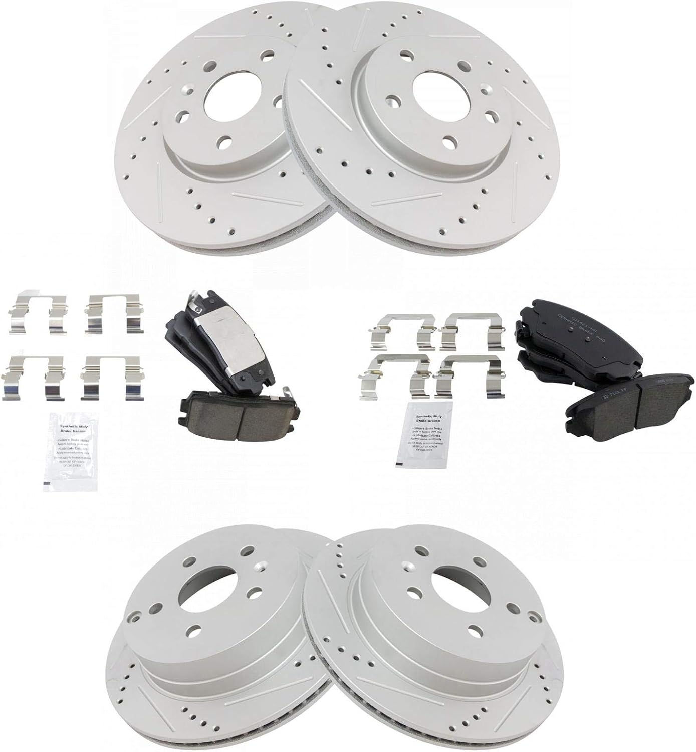 TRQ Performance Brake Pad & Rotor Kit for Chevrolet Equinox
