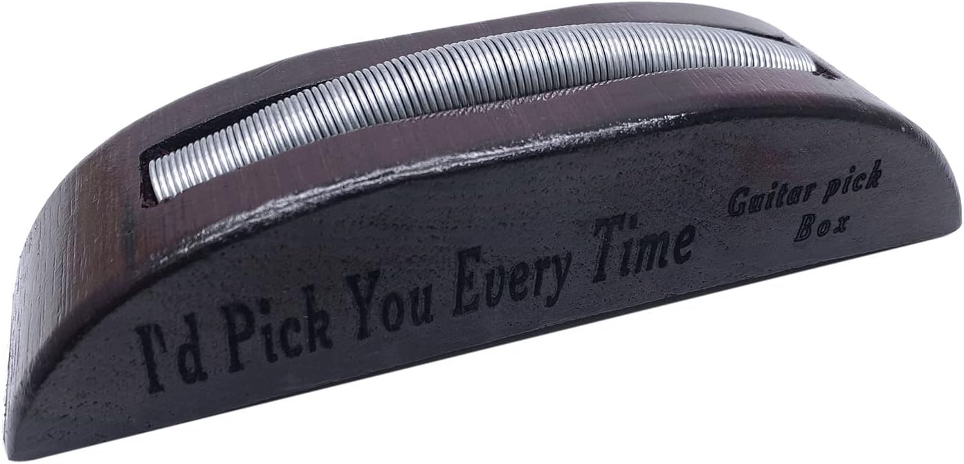 Ebony Guitar Pick Holder - Organize in Style!