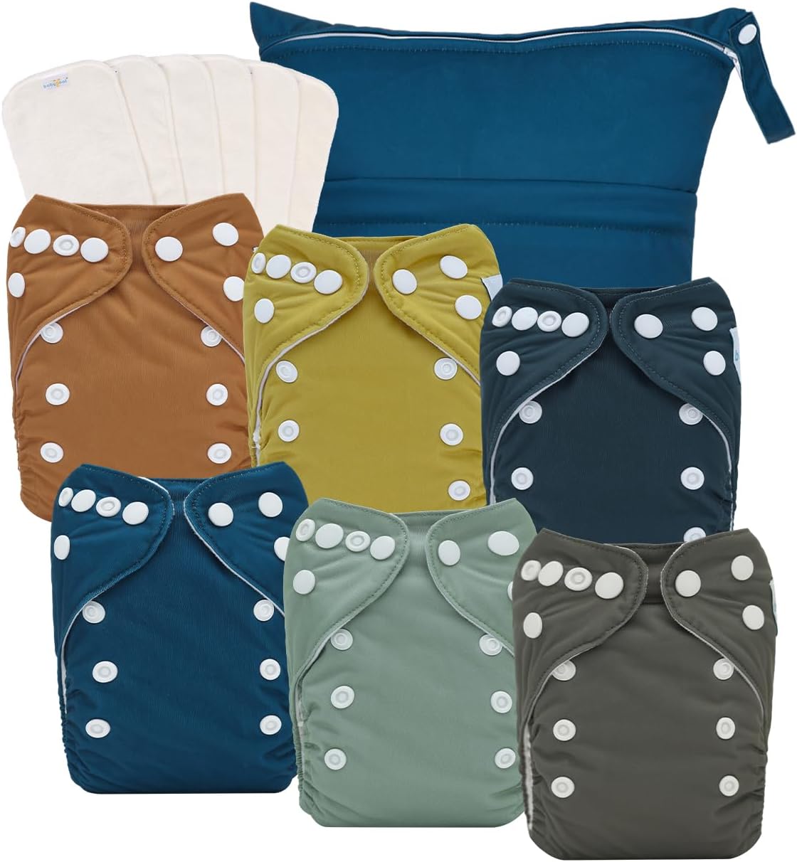 Newborn Cloth Diapers Pack of 13 for Preemie Girls - Reusable
