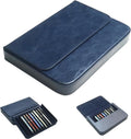 PU Leather 12 Fountain Pen/Pencil Tray Case Organizer - Travel Storage