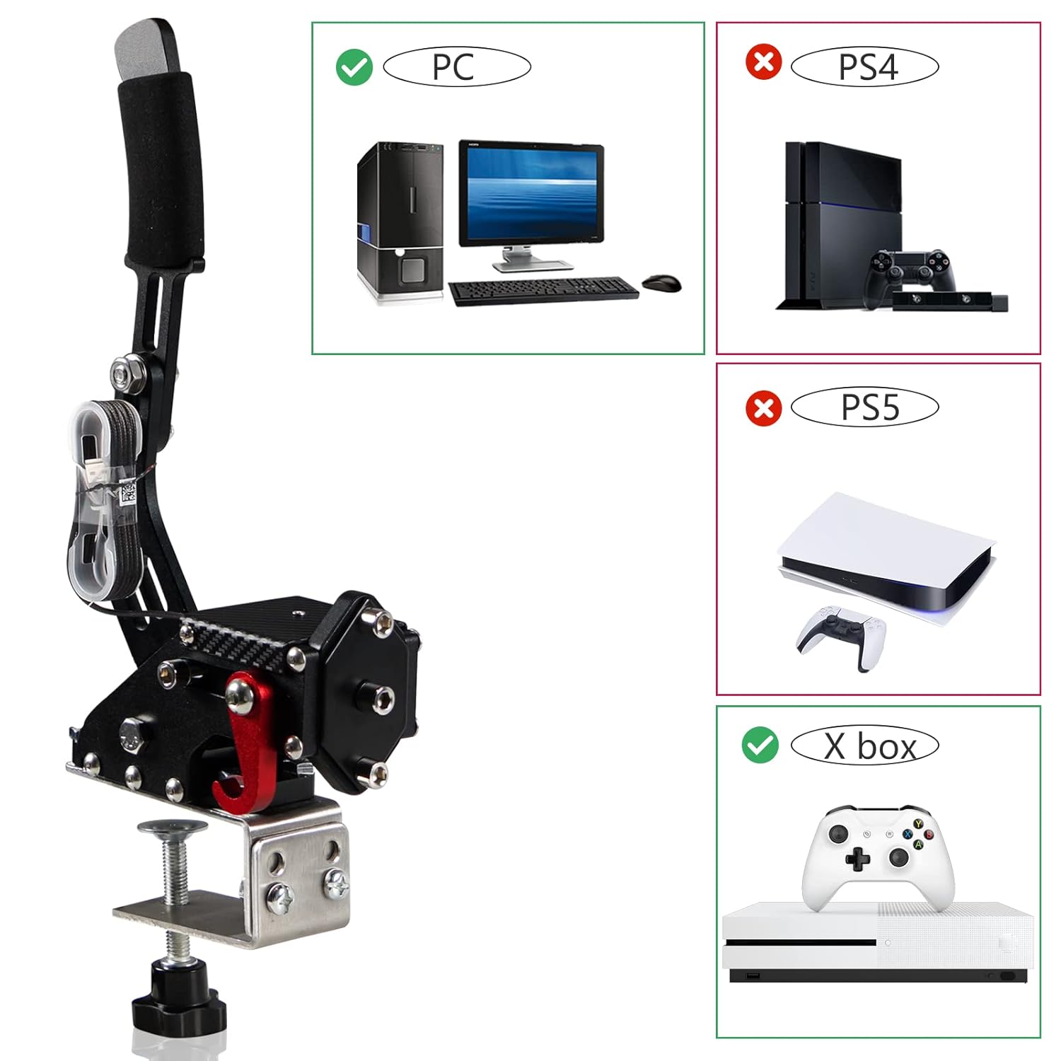 YESHMA 64 Bit Upgrade USB Handbrake for G920 and PC Gaming