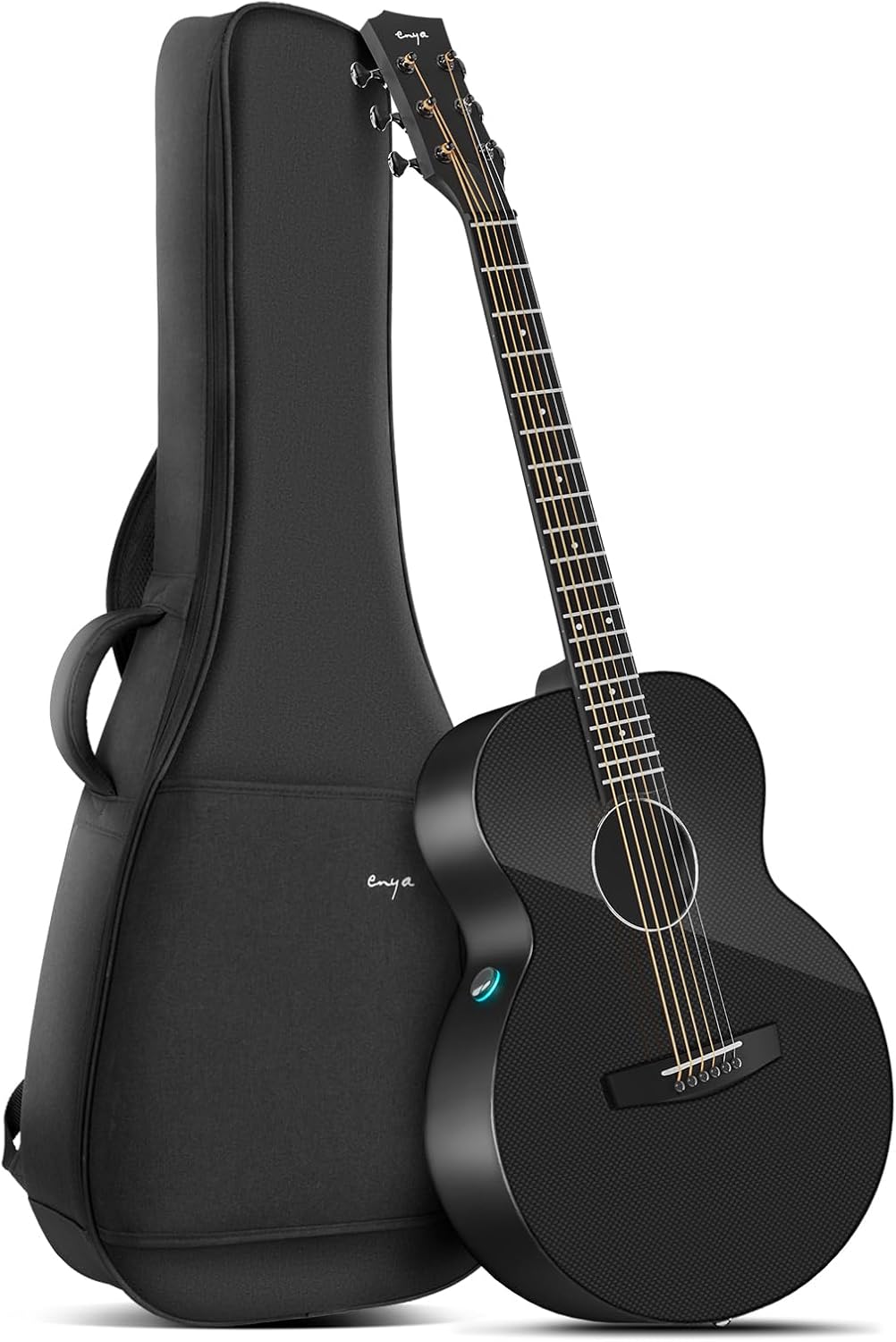 Enya Carbon Fiber X3 Pro Mini Guitar Bundle