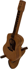Vintage Wooden Guitar Pick Box - Stylish Storage
