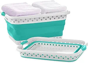 Pop & Load Collapse & Store Large Slim Collapsible Laundry Basket