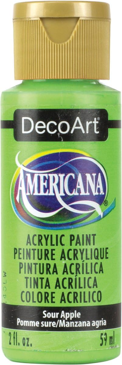 DecoArt Sour Apple Acrylic Paint - Vibrant 2-Ounce Shade