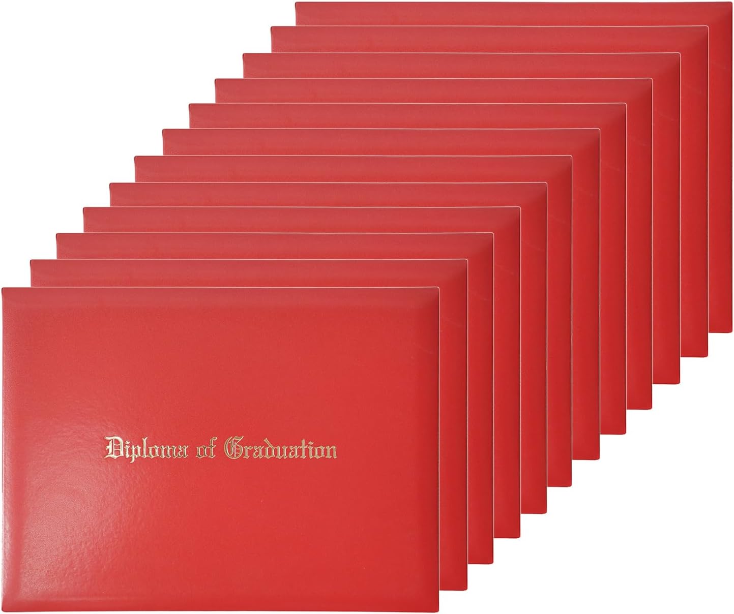 Diploma Holder for Graduation Certifications - 12-Pack Red Covers