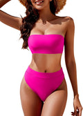 YACUN Women's High Waisted Bikini Swimsuit for Beach Fun