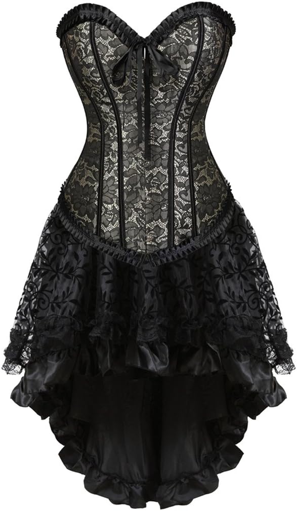 Steampunk Corset Skirt for Women - Gothic Burlesque Costume