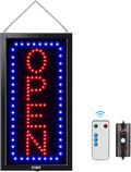FITNATE LED Open Sign with Remote Control - Ultra Bright 19in x 10in