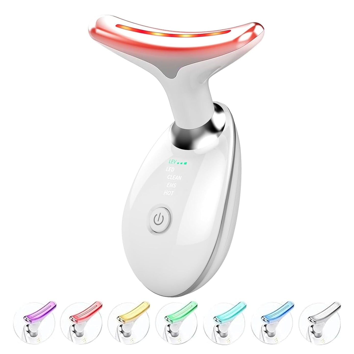 Anti Wrinkles Facial Massager for Face and Neck with LED Lights