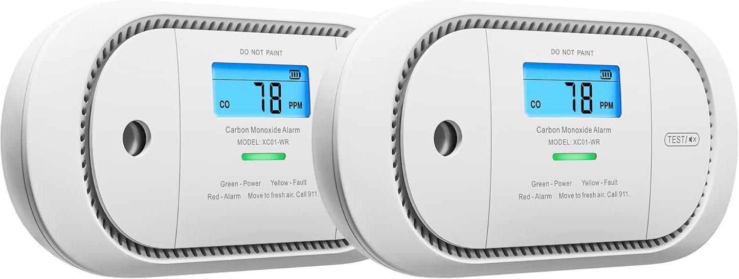 X-Sense Wireless Interconnected Carbon Monoxide Detector Pack
