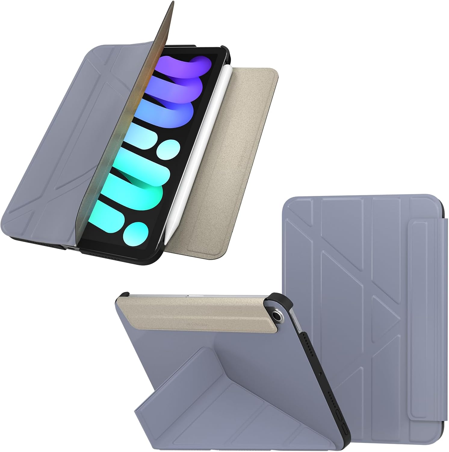Origami Case for iPad Mini 6 & 7 - Alaskan Blue Protection