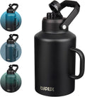 1 Gallon Water Bottle with Handle - Insulated 128oz Water Jug