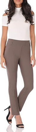 Rekucci Women's Stretch Slim Pant - Pull-On Comfort Waistband