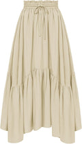Scarlet Darkness Maxi Skirt High Waist Renaissance Skirt - Flowing not