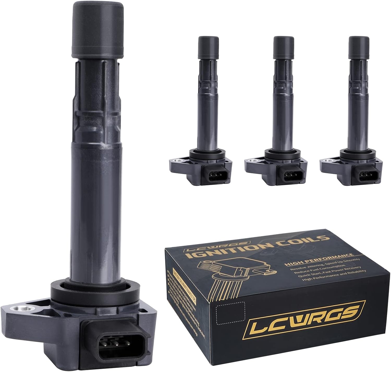 Set of 4 Ignition Coil Packs for Honda Civic 1.7L 2001-2005