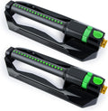 Oscillating Sprinkler 2 Pack - Heavy Duty Metal Base, Adjustable
