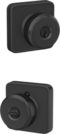 Schlage Bowery F51A BWE 622 LFL Door Knob Keyed Entry - Matte Black