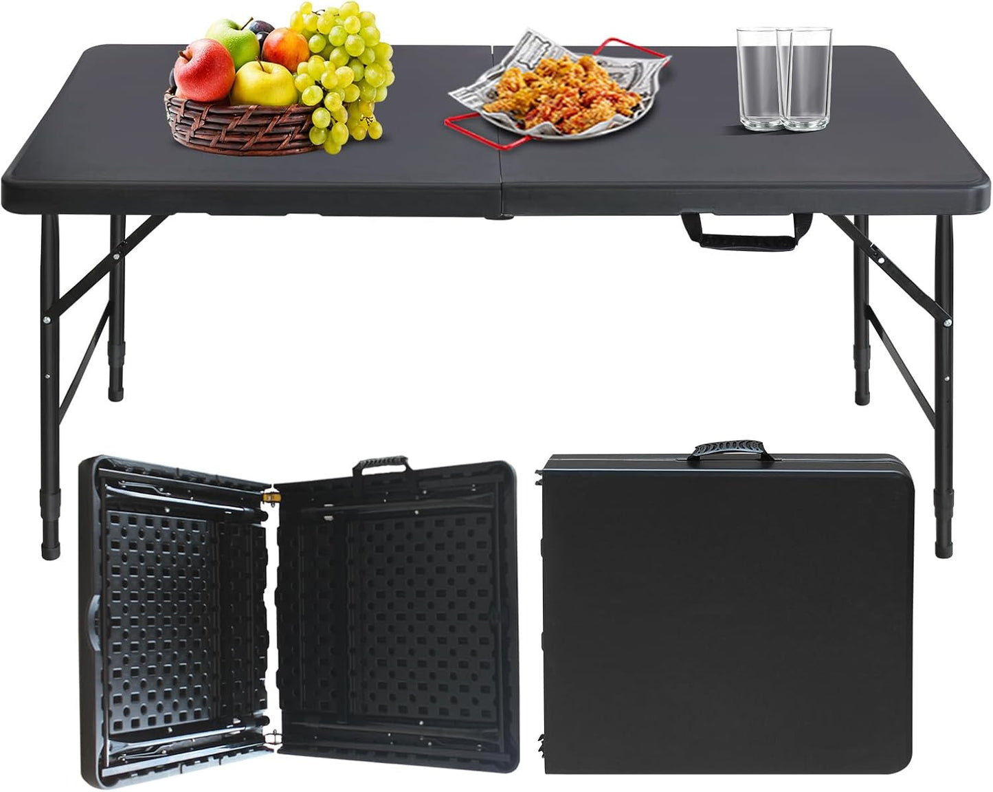 Portable Folding Table for Indoor and Outdoor Use - Heavy Duty