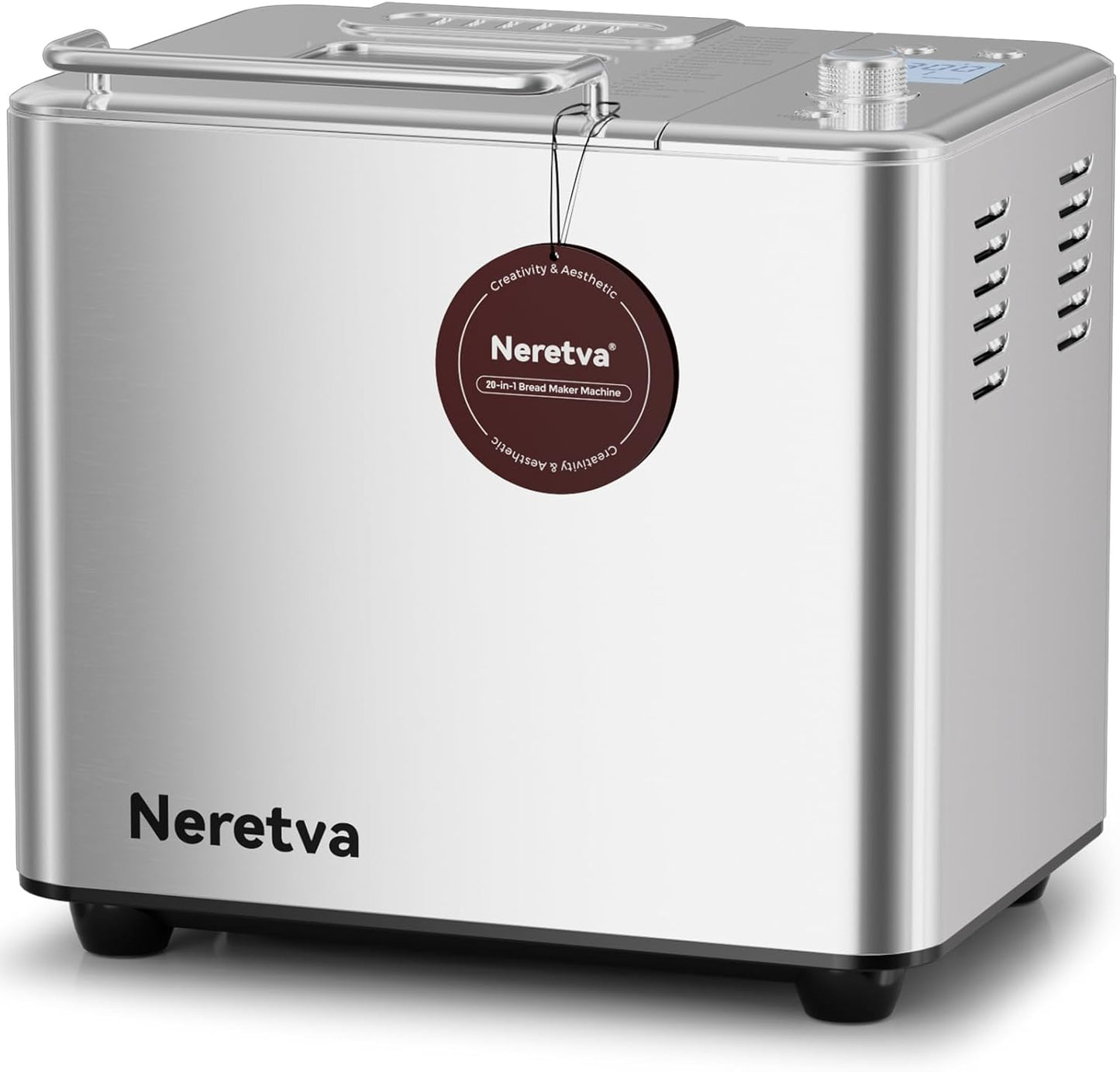 Neretva 20-in-1 Bread Maker Machine with Dual Heaters & Timer