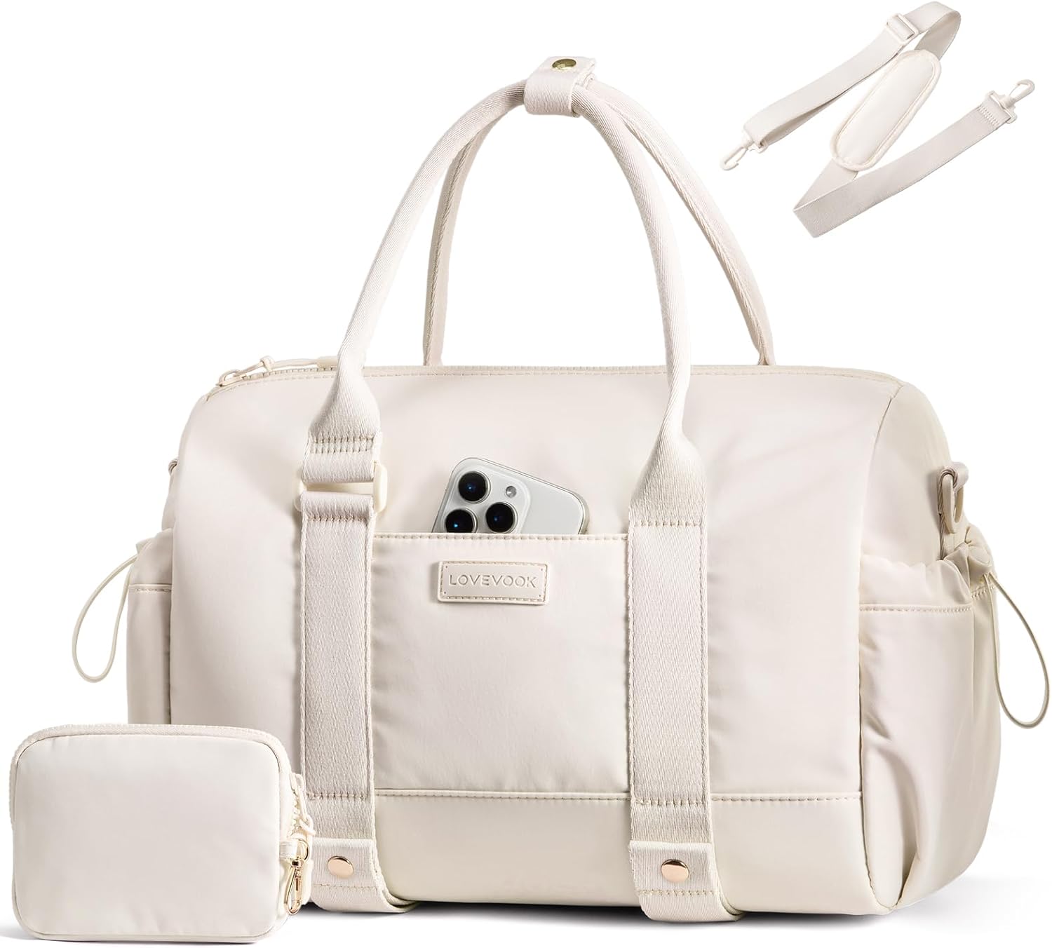 LOVEVOOK Small Gym Bag with Yoga Mat Holder for Travel