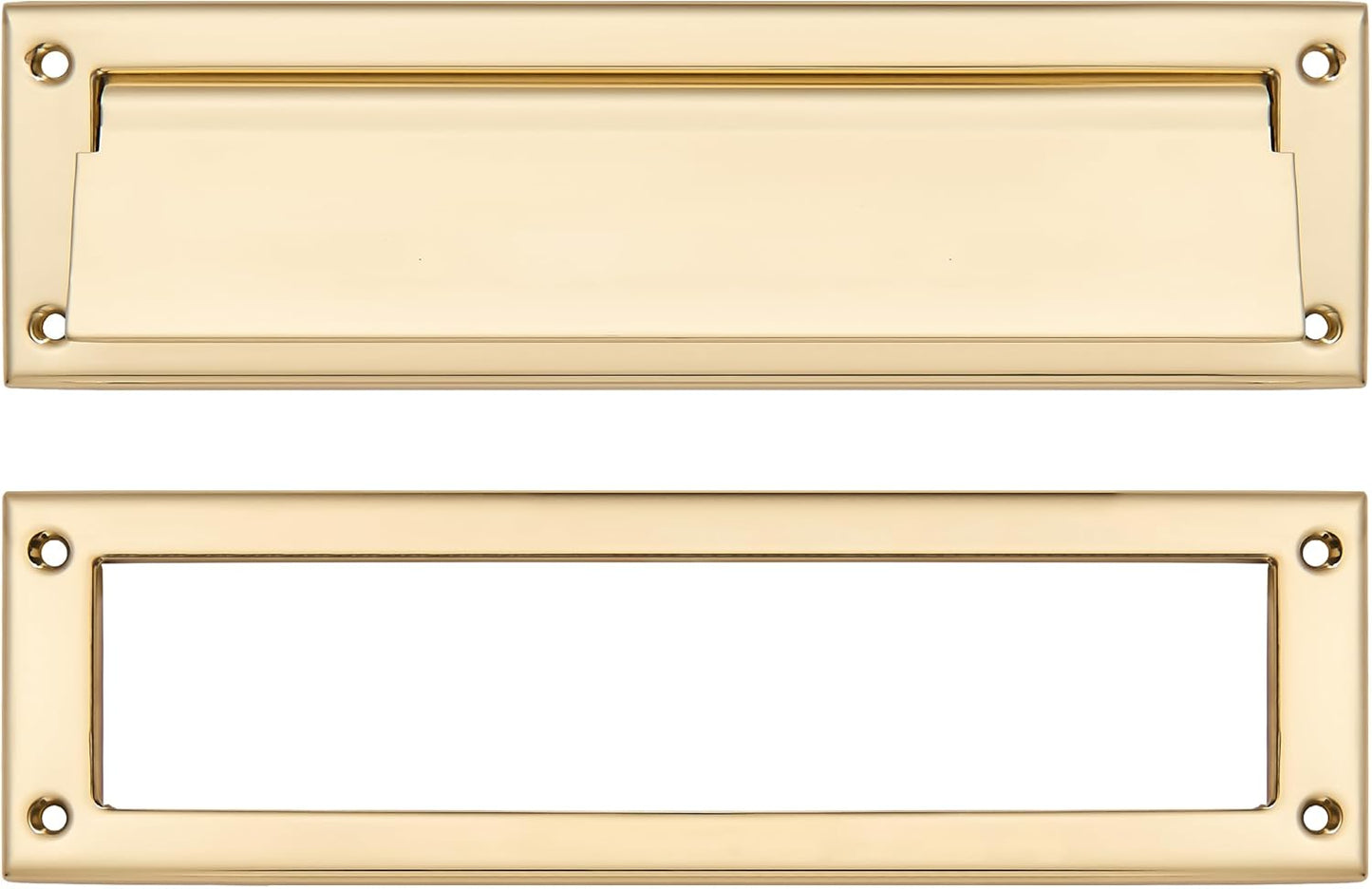 Polished Brass 13 inch Mail Slot for Secure and Stylish Delivery