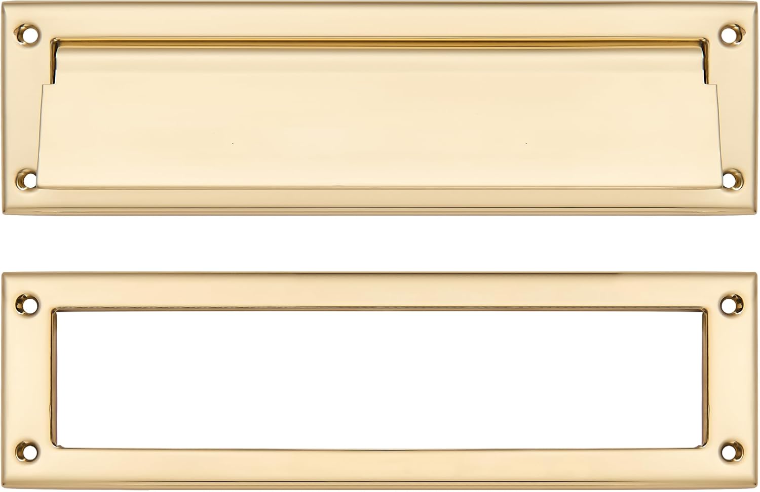 Polished Brass 13 inch Mail Slot for Secure and Stylish Delivery