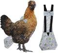 Pet Duck Goose Diapers Adjustable Cloth Nappy for Poultry - L Blue