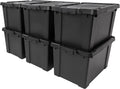 20 Gallon Lockable Storage Bins with Lids - Heavy Duty Stackable