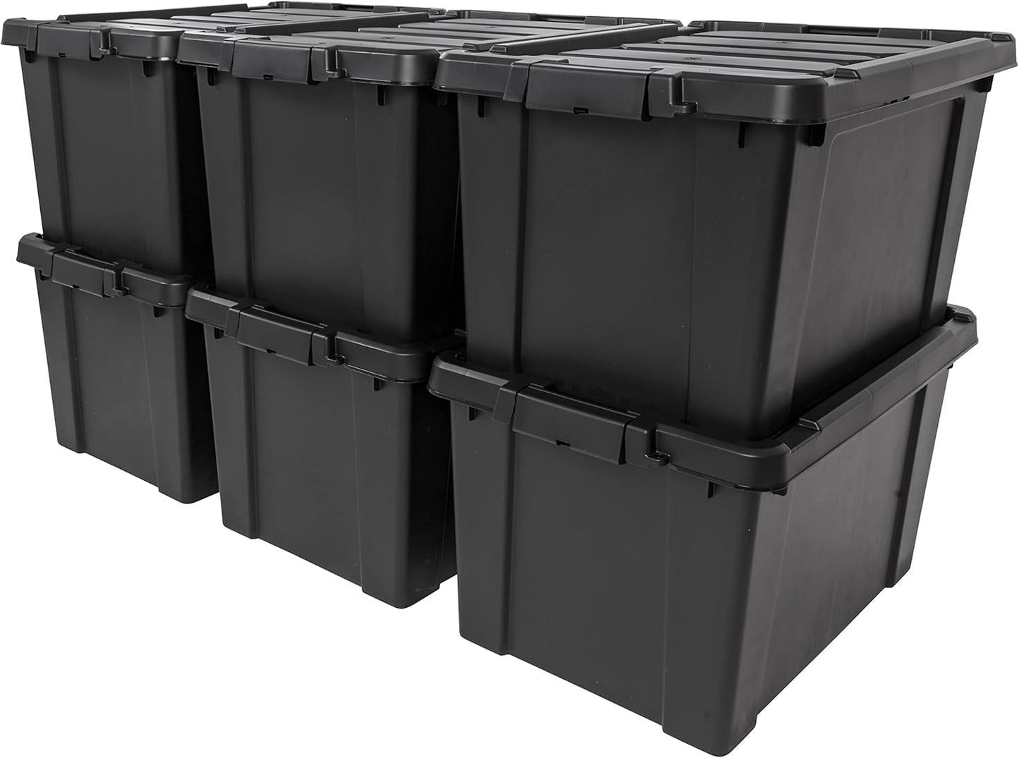 IRIS USA 20 Gallon Lockable Storage Bins for Secure Organizing