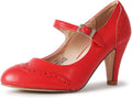 Women Mary Jane Oxford Pumps - Cute Low Kitten Heels Kym