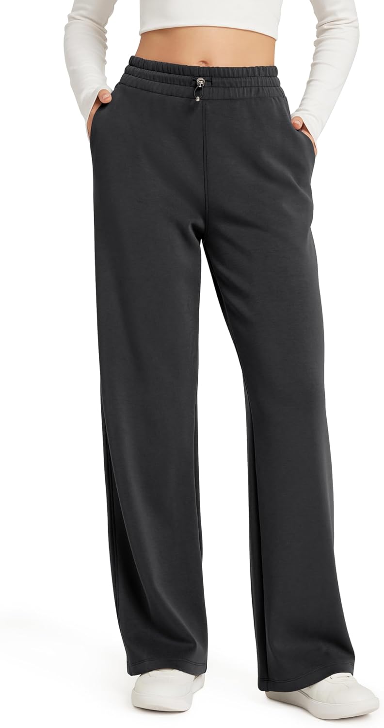 ODODOS Women's Modal Soft Wide Leg Pants for Casual Comfort