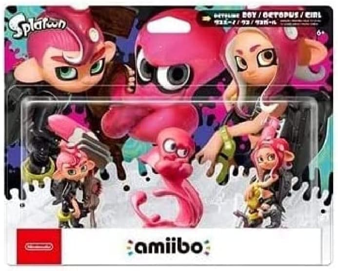 Amiibo Figurine Splatoon Octoling Triple Pack for Gaming Fun