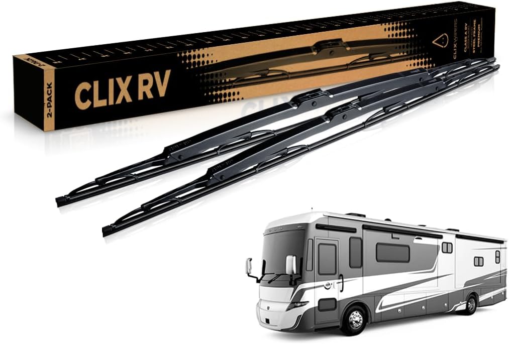 ClixWipers RV 28in Heavy Duty Replacement Wipers for Class A