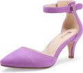 Women's Low Kitten Heel D'Orsay Pumps by IDIFU for Dressy Events