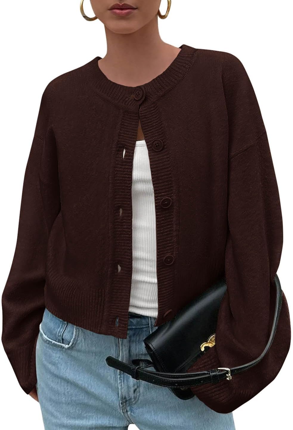 KIRUNDO Oversized Cardigan Sweaters for Women - Trendy Fall Style