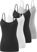 Air Curvey Basic Camisole Tank Top for Women - Adjustable Spaghetti