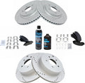 Front and Rear Ceramic Brake Pad and Rotor Kit for Infiniti Q50 Q60
