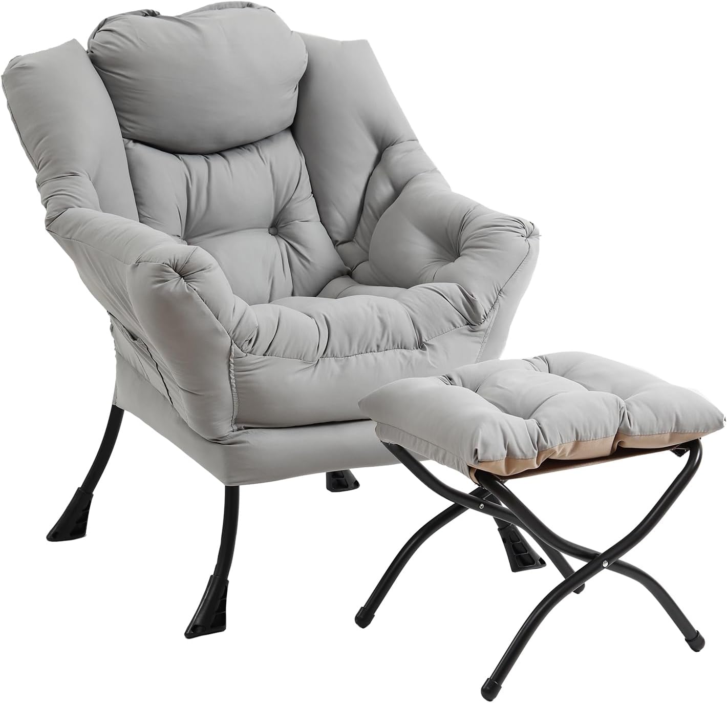 Lazy Chair with Ottoman for Ultimate Comfort and Relaxation